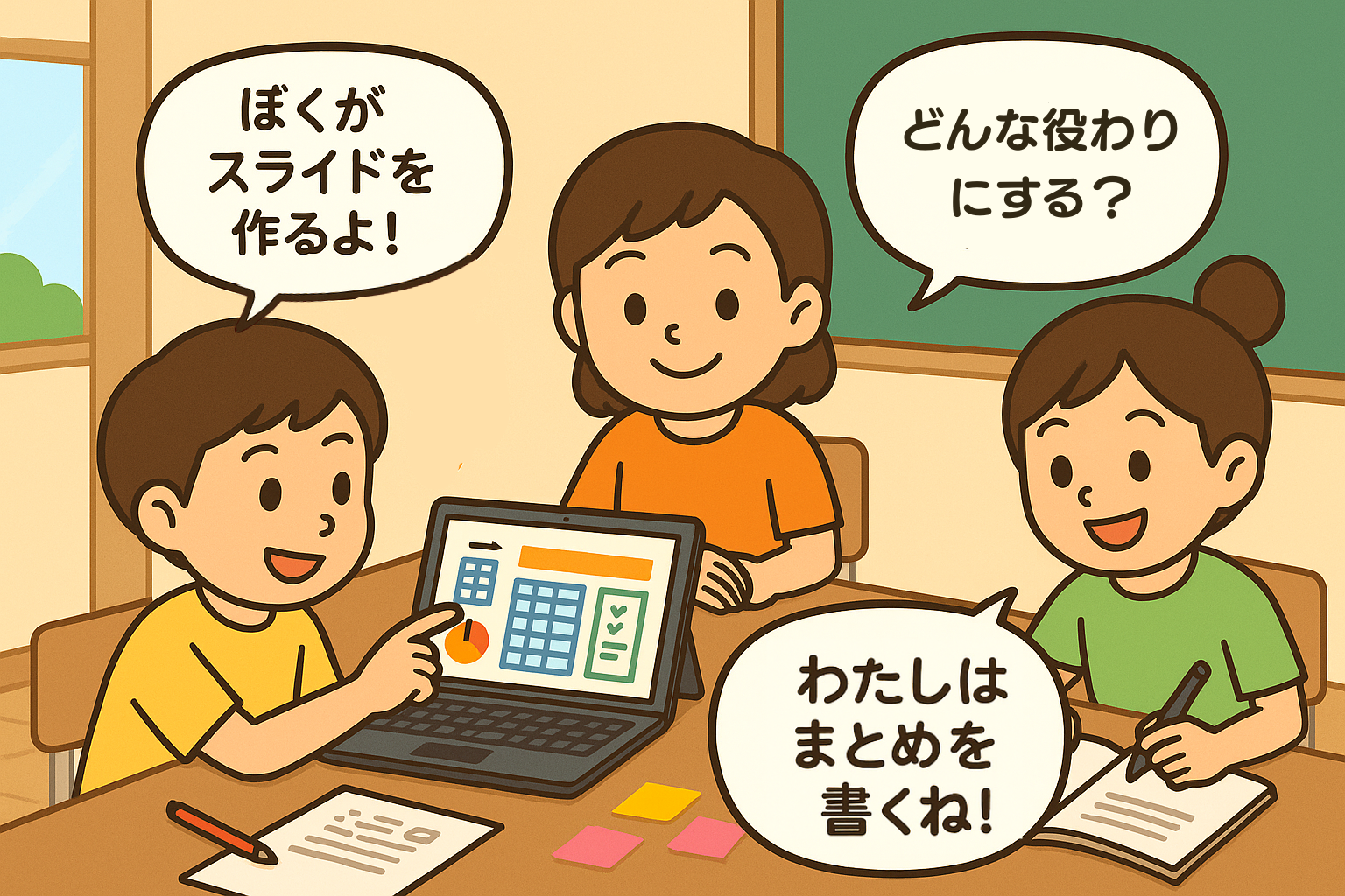 役わり分担
