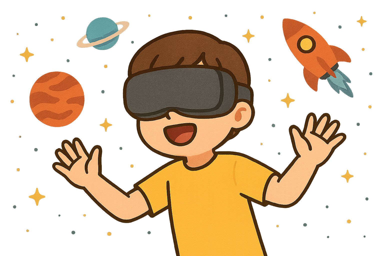VRをつけている子ども