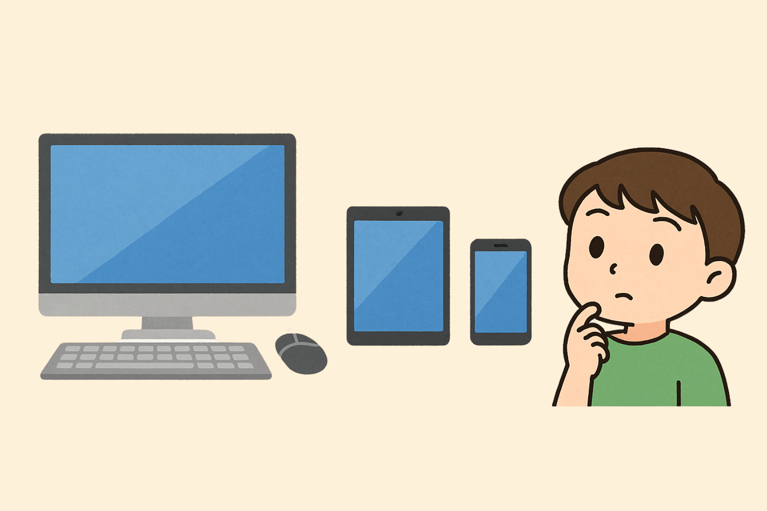 タブレットやパソコンを使ってみよう