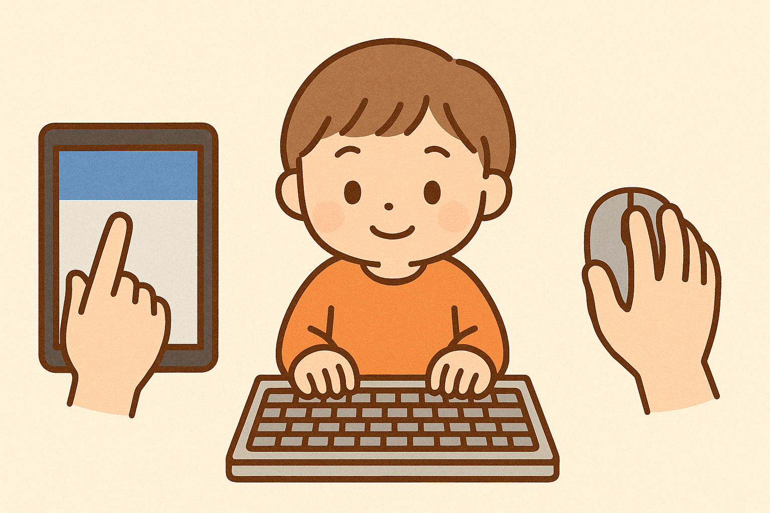 タブレットやパソコンを使ってみよう