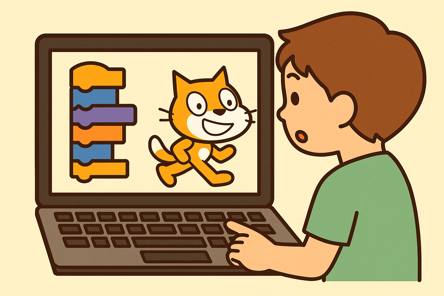 スクラッチでキャラを動かす